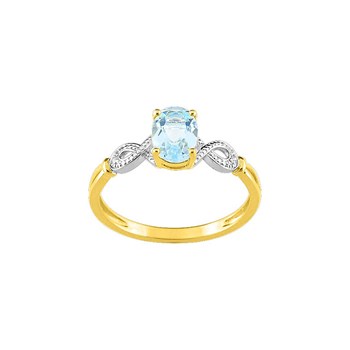 Bague femme - Topaze - Or 18 Carats