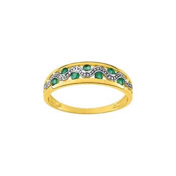 Bague femme - Emeraude - Or 18 Carats