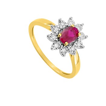 Bague femme - Rubis - Or 18 Carats