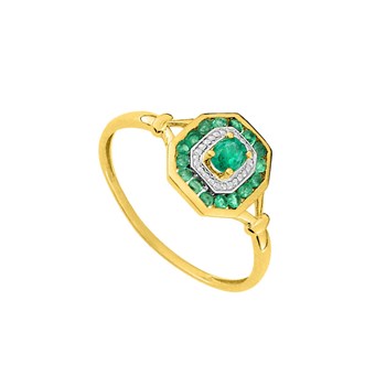 Bague femme - Emeraude - Or 18 Carats