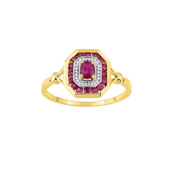 Bague femme - Rubis - Or 18 Carats