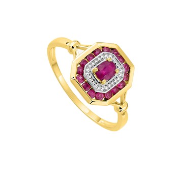 Bague femme - Rubis - Or 18 Carats