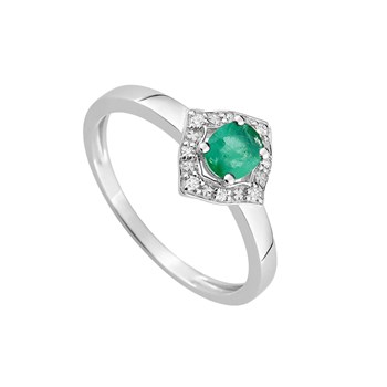 Bague femme - Emeraude - Or 18 Carats