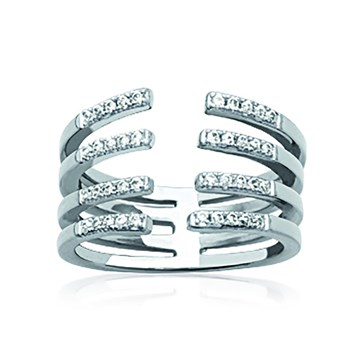 Bague Femme - Argent 925 - Oxyde de zirconium