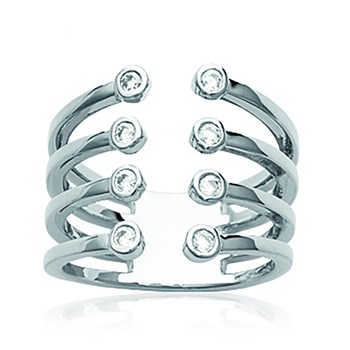 Bague Femme - Argent 925 - Oxyde de zirconium