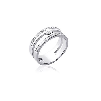 Bague Femme - Argent 925 - Oxyde de zirconium
