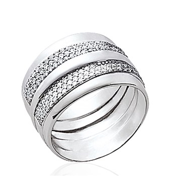 Bague Femme - Argent 925 - Oxyde de zirconium