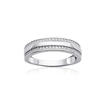 Alliance Femme - Argent 925 - Oxyde de zirconium