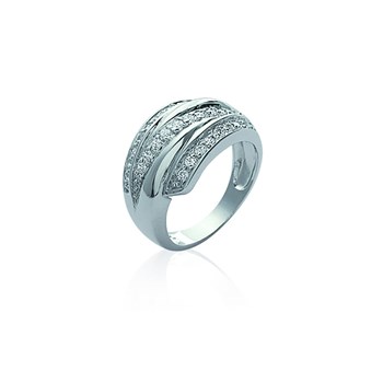 Bague Femme - Argent 925 - Oxyde de zirconium