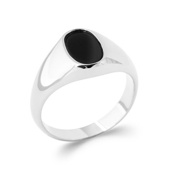 Bague Femme - Argent 925 - Onyx synthétique