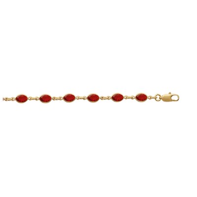 Bracelet Femme - Plaqué Or - Longueur : 18 cm - 3612030355042