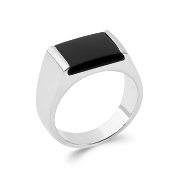 Bague Femme - Argent 925 - Onyx synthétique
