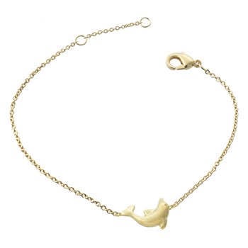 Bracelet dauphin Plaqué OR 750 3 microns