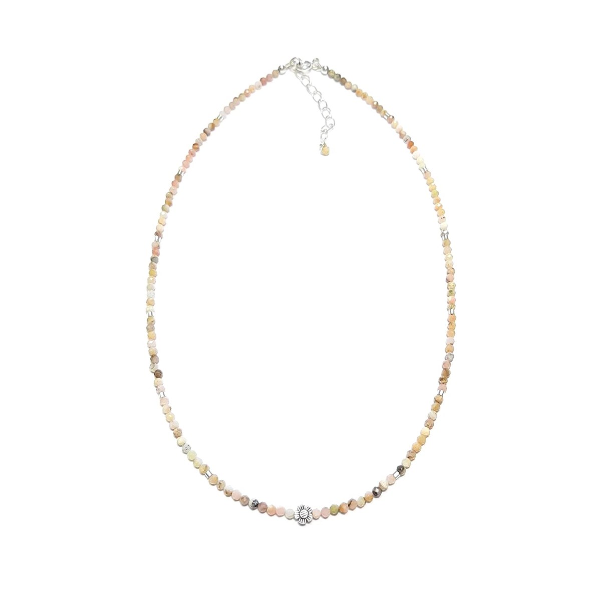 Collier Opale Rose Abaeté Argent 925 - vue 3