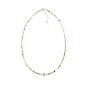 Collier Opale Rose Abaeté  Argent 925