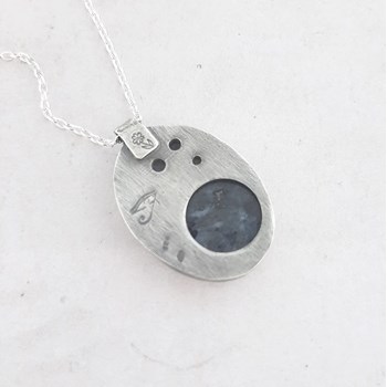 Sautoir Ethnique Labradorite Noire