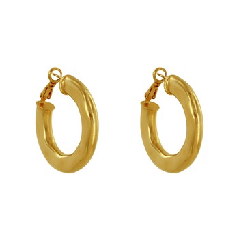 Vergulde Créoles Bosselées Oorbellen