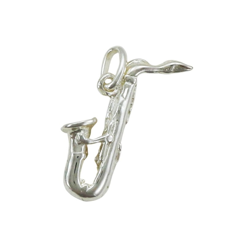 Pendentif saxophone - Argent massif 925/1000