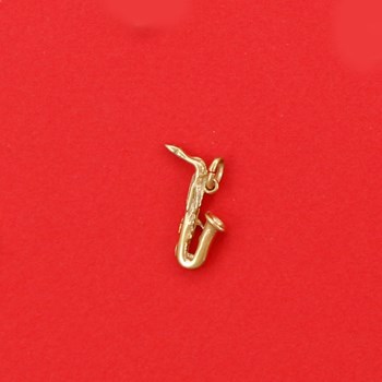 Pendentif saxophone - Plaqué or