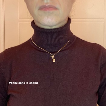 Pendentif saxophone - Plaqué or