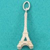 Pendentif grande Tour Eiffel - Argent massif 925/1000 - vue V2