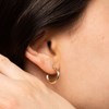 Boucles d'oreilles 'Créoles Pimpantes' 15 mm Or Jaune - vue V3