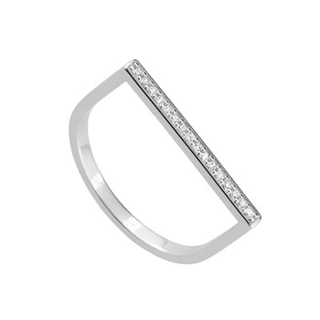 Bague femme - Oxyde de zirconium - Argent 925