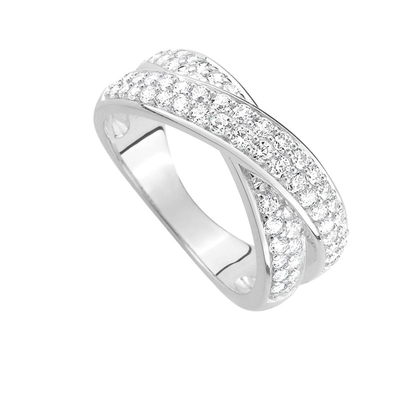 Bague femme - Oxyde de zirconium - Argent 925 - vue 2
