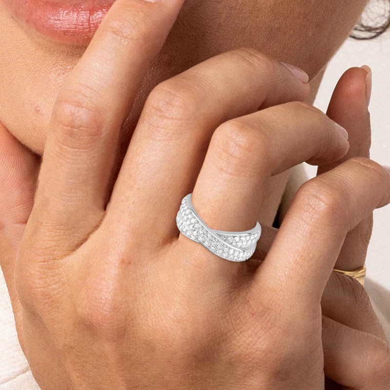 Bague femme - Oxyde de zirconium - Argent 925 - vue 3