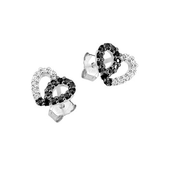 Boucles d'oreilles coeur femme - Argent 925