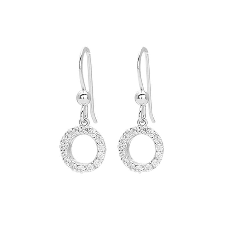 Boucles d'oreilles femme - Oxyde de zirconium - Argent 925