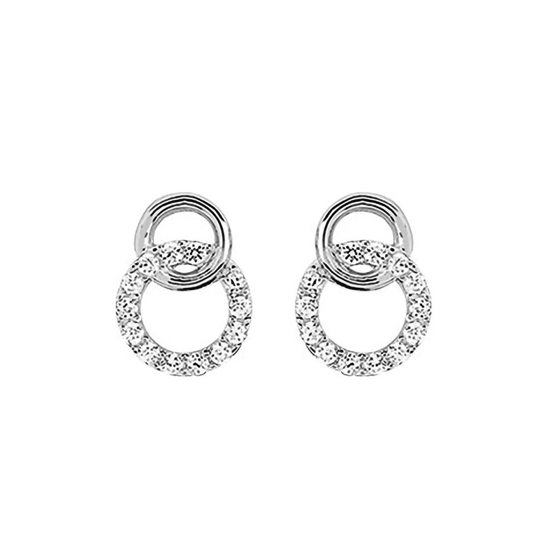Boucles d'oreilles Femme - Oxyde de zirconium - Argent 925