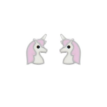 Boucles d'oreilles Enfant - Argent 925 - Licorne
