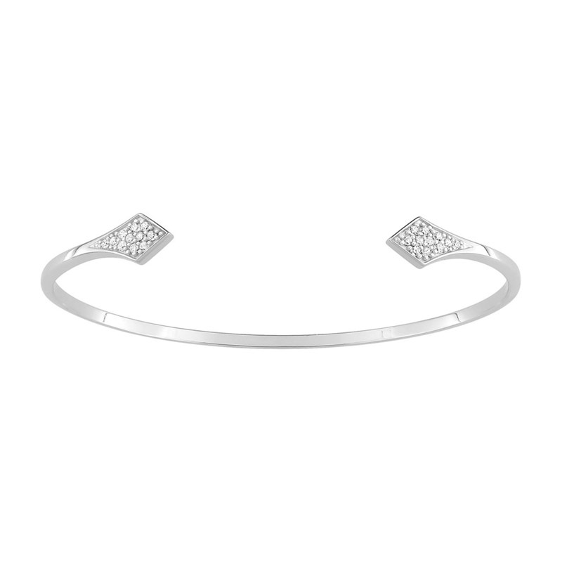 Bracelet Femme - Oxyde de zirconium - Argent 925 - Longueur : 18 cm