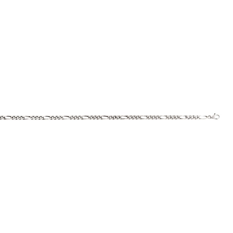 Chaîne Homme - Cheval alterné - Argent 925 - Largeur chaîne : 4 mm