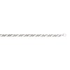 Chaîne Homme - Cheval alterné - Argent 925 - Largeur chaîne : 4 mm - vue V1