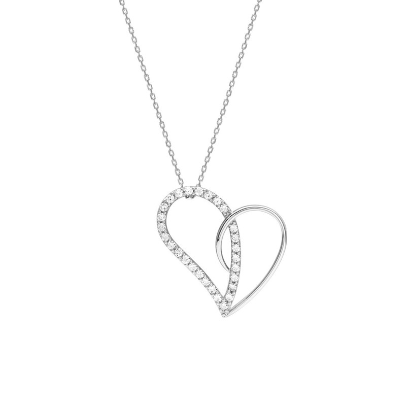 Collier Femme - Oxyde de zirconium - Argent 925 - Longueur : 42 cm
