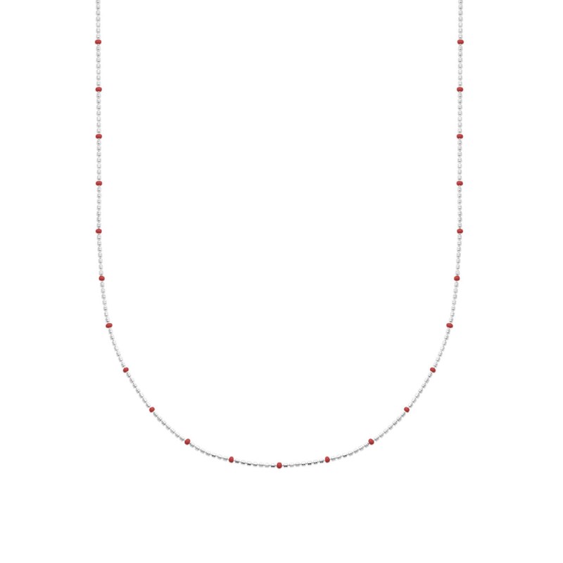 Collier Femme - Argent 925 - Email - Longueur : 42 cm