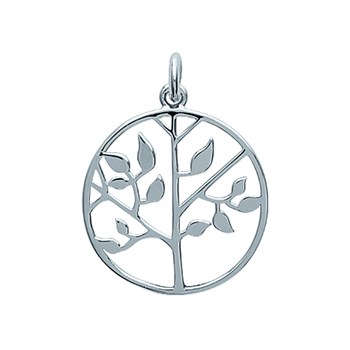 Pendentif Femme - Argent 925 - Arbre de vie - Hauteur : 26mm - Largeur : 20mm