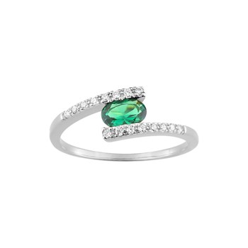 Bague femme - Oxyde de zirconium - Argent 925