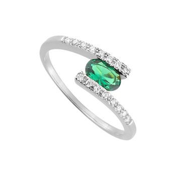 Bague femme - Oxyde de zirconium - Argent 925
