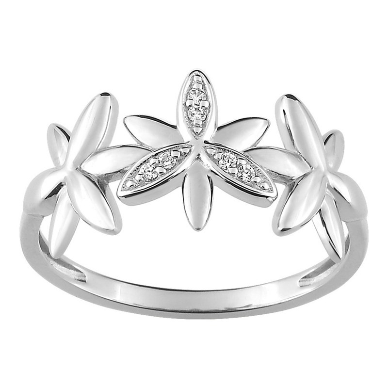 Bague femme - Oxyde de zirconium - Argent 925