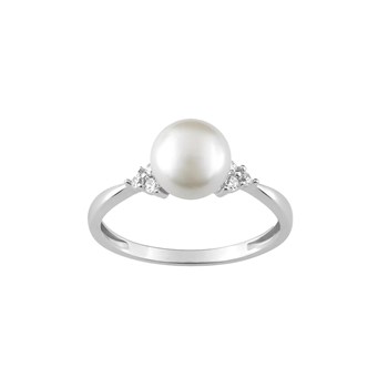 Bague perle femme - Oxyde de zirconium - Argent 925