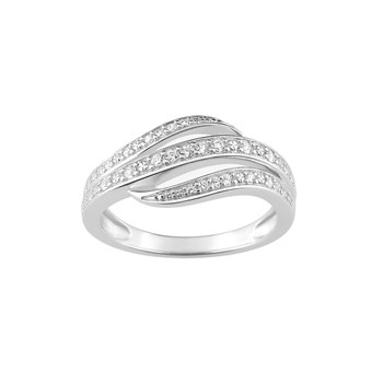 Bague femme - Oxyde de zirconium - Argent 925