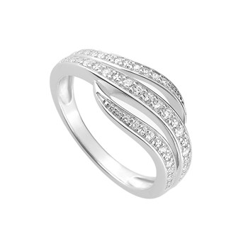 Bague femme - Oxyde de zirconium - Argent 925