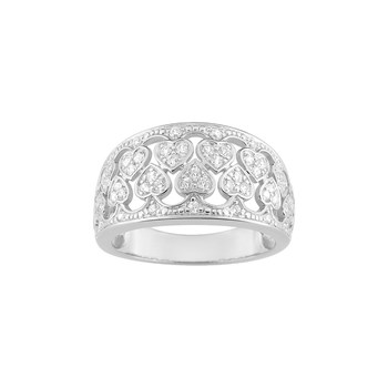 Bague femme - Oxyde de zirconium - Argent 925