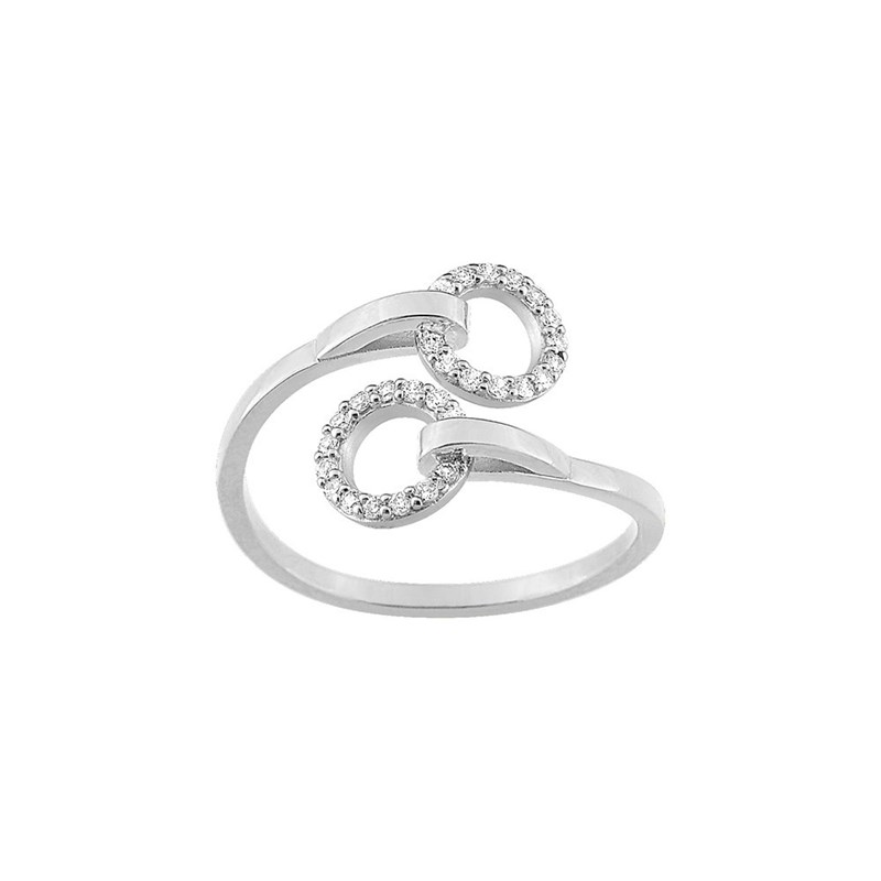 Bague femme - Oxyde de zirconium - Argent 925