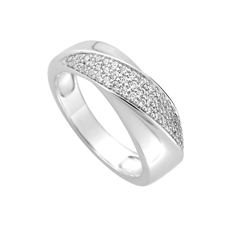 Bague femme - Oxyde de zirconium - Argent 925 - vue 2