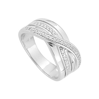 Bague femme - Oxyde de zirconium - Argent 925