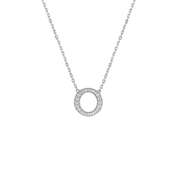Collier Femme - Oxyde de zirconium - Argent 925 - Longueur : 42 cm